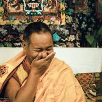 Lama teaching at VPI, 1983