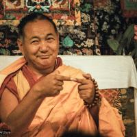 Lama teaching at VPI, 1983