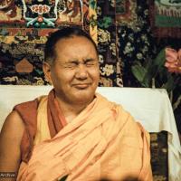 Lama teaching at VPI, 1983