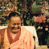 Lama teaching at VPI, 1983