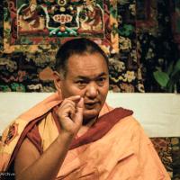 Lama teaching at VPI, 1983