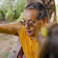 Lama at a family gathering, 1983