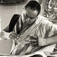 Lama teaching, Yucca Valley, 1977