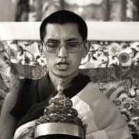 Rinpoche doing mandala offering, 1976