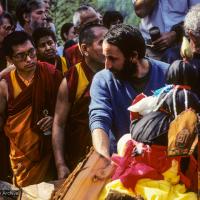 Cremation of Lama Yeshe, 1984