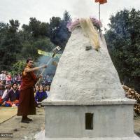 Cremation of Lama Yeshe, 1984
