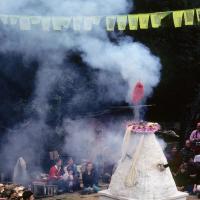 Cremation of Lama Yeshe, 1984