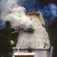 Cremation of Lama Yeshe, 1984