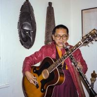 Rinpoche playing instruments, 1983