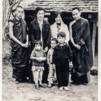 Pema Gyalpo (next to Rinpoche), Jhamba (in front of her), TCV, 1