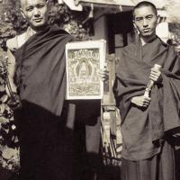 Lama Yeshe  with  Lama Zopa Rinpoche,  1967