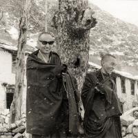 Lama and Rinpoche at Thangme, 1969