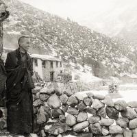 Lama, Rinpoche and Zina at Thangme, 1969