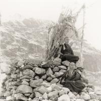 Rinpoche and Lama Near Lawudo, 1969