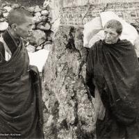 Rinpoche and Zina at Lawudo, 1969