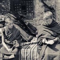 Rinpoche and Zina at Lawudo, 1969