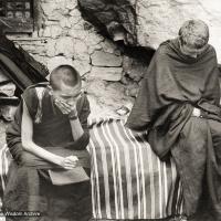 Rinpoche and Zina at Lawudo, 1969