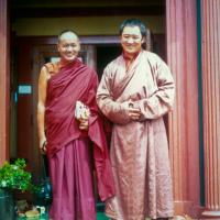 Lama Yeshe meeting Tarthang Tulku, 1974