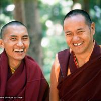 Rinpoche and Lama, Lake Arrowhead, 1975
