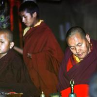 Yangsi Rinpoche and Lama, 1976