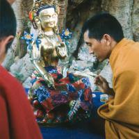 Rinpoche painting Tara, 1976