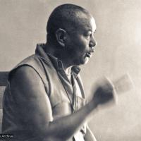 Lama teaching at UCSC, 1978