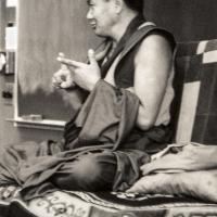 Lama teaching at UCSC, 1978