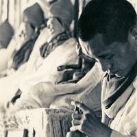 Lama Zopa Rinpoche doing puja, 1973