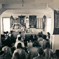 Lama Zopa Rinpoche doing puja, 1973