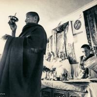 Lama Zopa Rinpoche doing puja, 1973