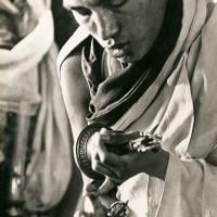 Lama Zopa Rinpoche doing puja, 1973