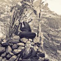 Rinpoche and Lama Near Lawudo, 1969