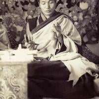 Lama Yeshe in the old gompa, 1970