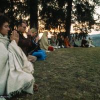 Meditating on Kopan Hill, 1971