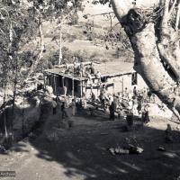 The construction of Kopan Monastery, 1972