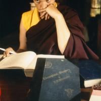 Zina Rachevsky studying, 1972