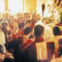 Lama Zopa Rinpoche teaching, Kopan, 1973