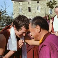 Lama with Steve Carlier, 1983
