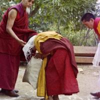 Arrival of Zong Rinpoche at Kopan, 1974