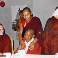 Lama and Ama-la, Bodhgaya, 1974
