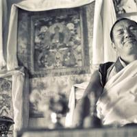 Lama teaching at Kopan, 1974