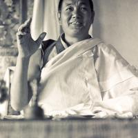 Lama teaching at Kopan, 1974