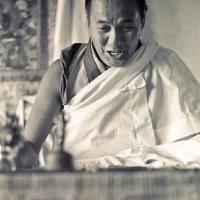 Lama teaching at Kopan, 1974