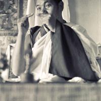 Lama teaching at Kopan, 1974