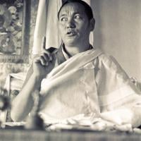 Lama teaching at Kopan, 1974