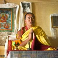 Lama teaching at Kopan, 1974