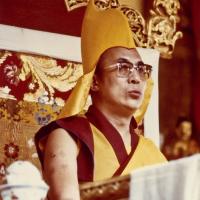H.H. Dalai Lama, Bodhgaya, 1974