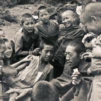 Lama Pasang with MEC students, 1974