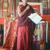 Nick giving an introductory lecture, Kopan, November 1974