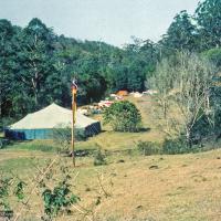 The gompa at Diamond Valley, 1974